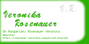 veronika rosenauer business card